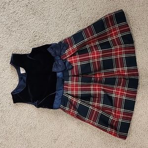 Toddler Girls Plaid Knit To Woven Dress - Spruceshad - The Children's Place - 4t